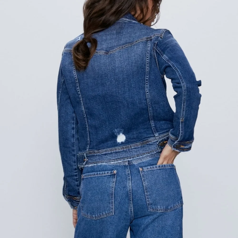 Zara Fitted Denim Jacket - Picture 5 of 7
